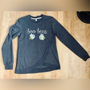 Latched Mama Glow-in-the-Dark Boo Bees Petal Nursing Crewneck Sweater